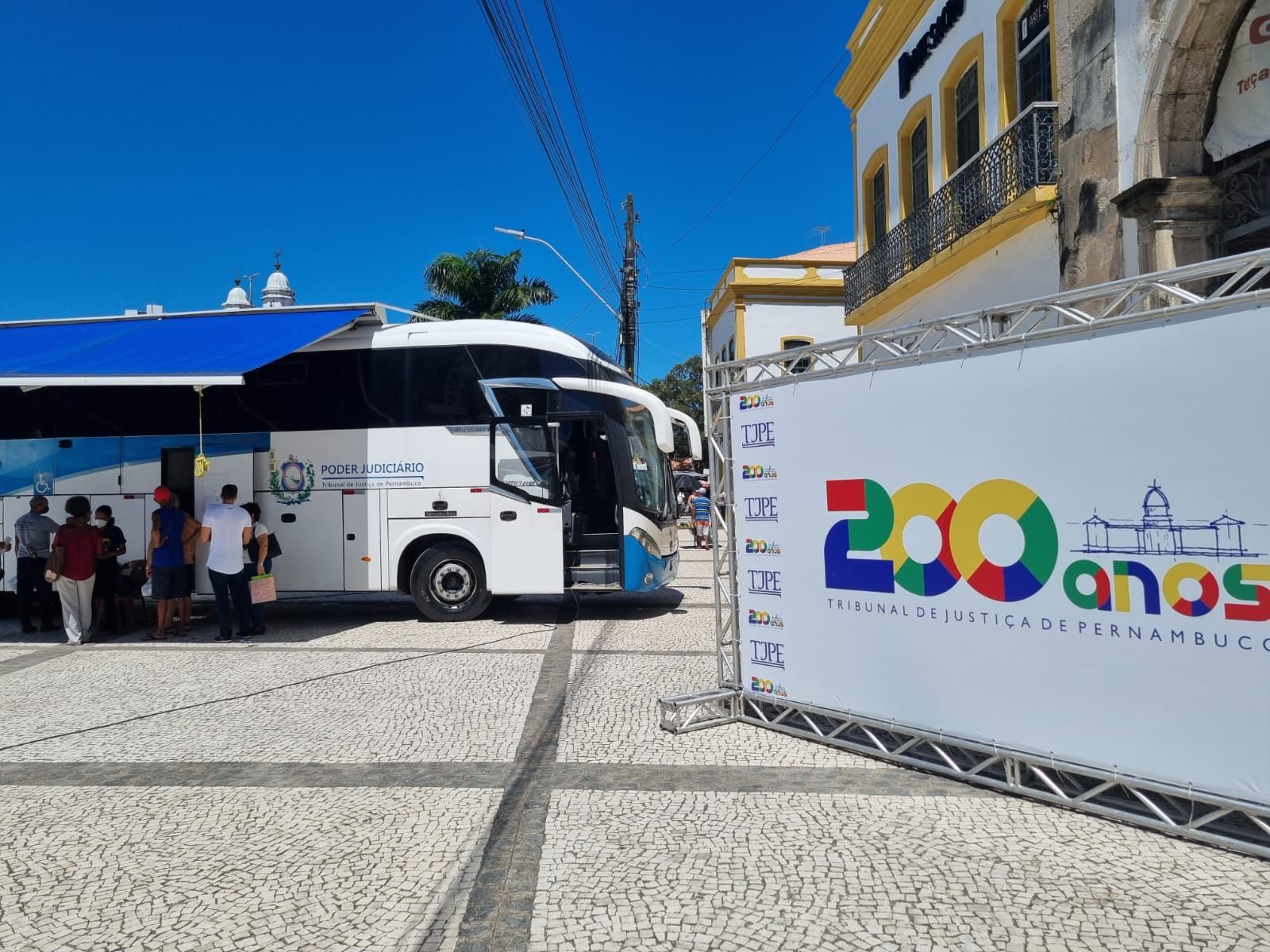 Ônibus do Justiça Itinerante que vai percorrer diversas cidades do interior 