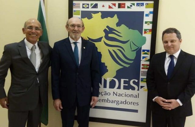 Dirigentes da Andes, os desembargadores Fernando Fernandy (secretário-geral), Bartolomeu Bueno (presidente) e Eduardo Pugliesi (vice) compõem Direção até 2021