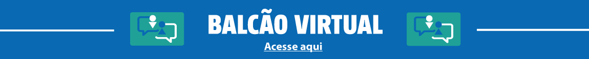 banner azul com logo do balcão virtual