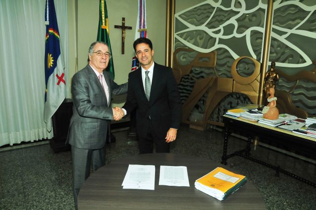 Presidente Leopoldo Raposo e prefeito Anderson Ferreira