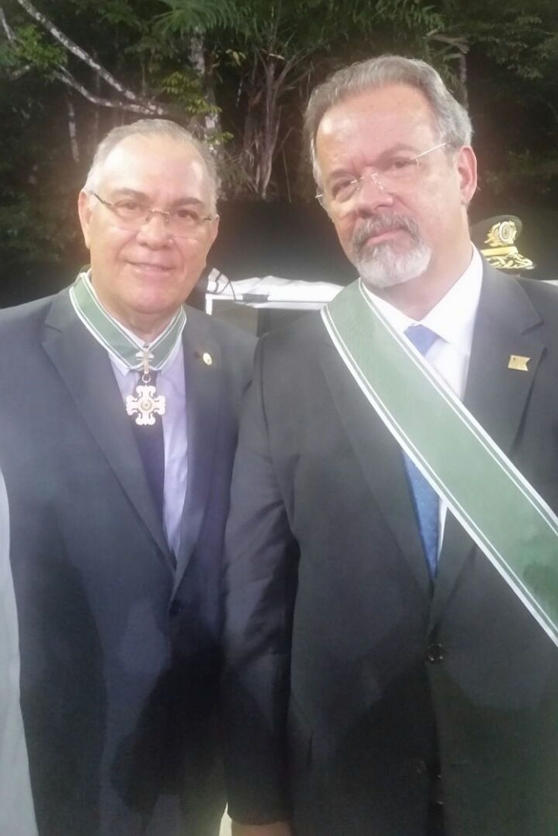 Desembargador Frederico Neves e o ministro da Defesa do Brasil, Raul Jungmann