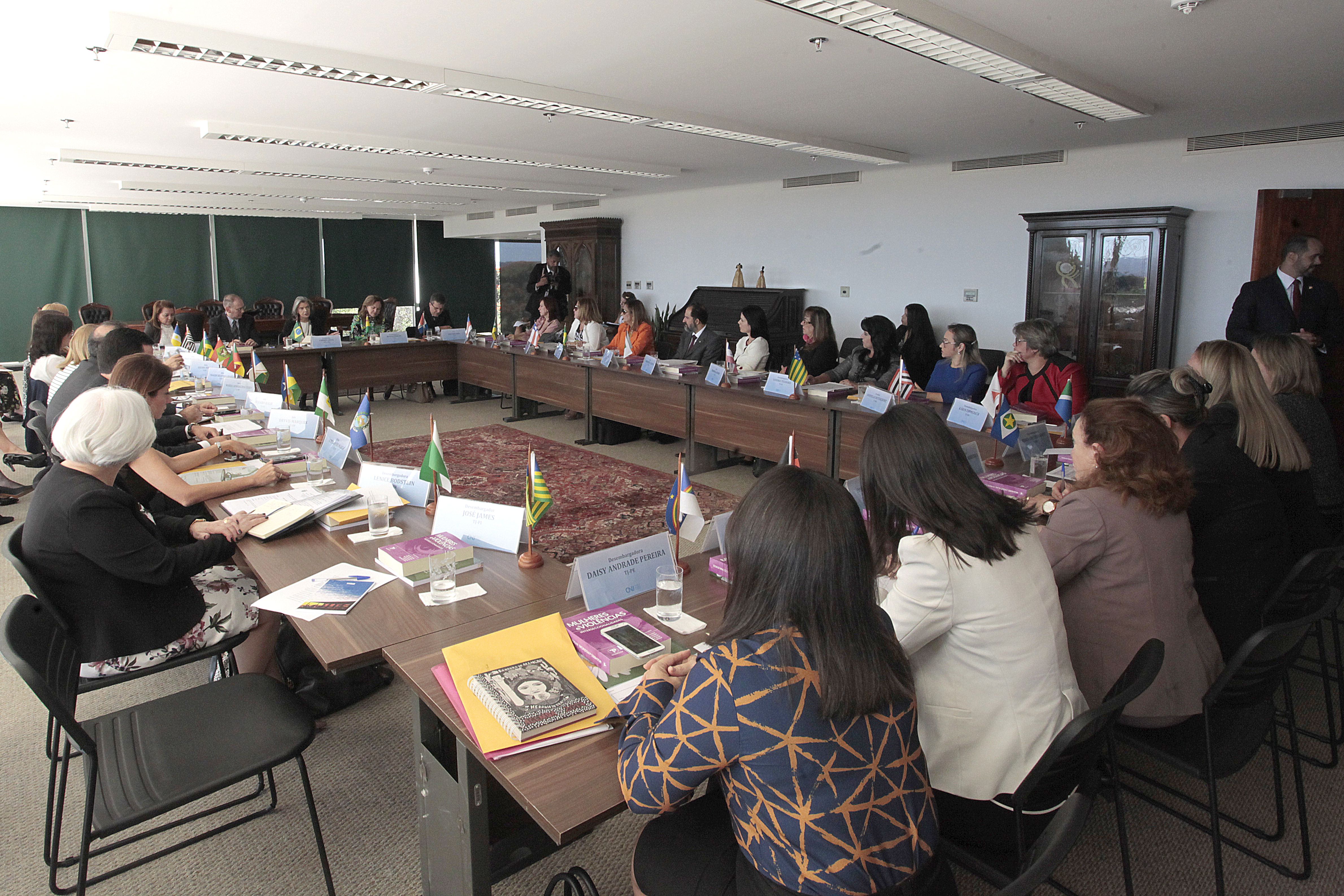 Desembadores reunidos em Brasília discutem ações em prol do combate à violência da mulher