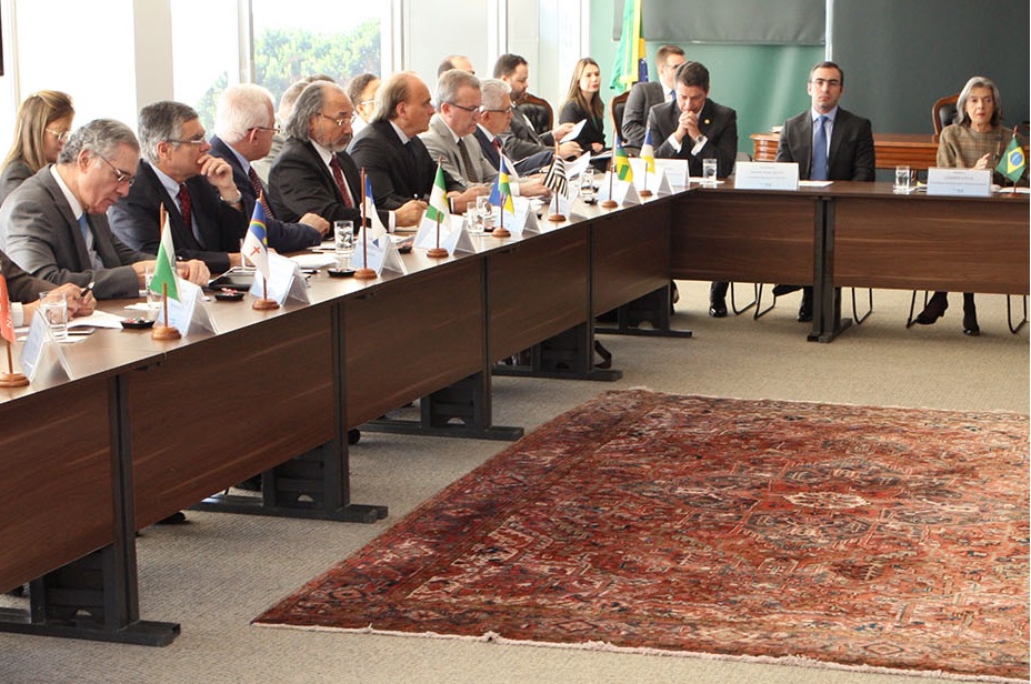 Presidentes reunidos com ministra Cármen Lúcia