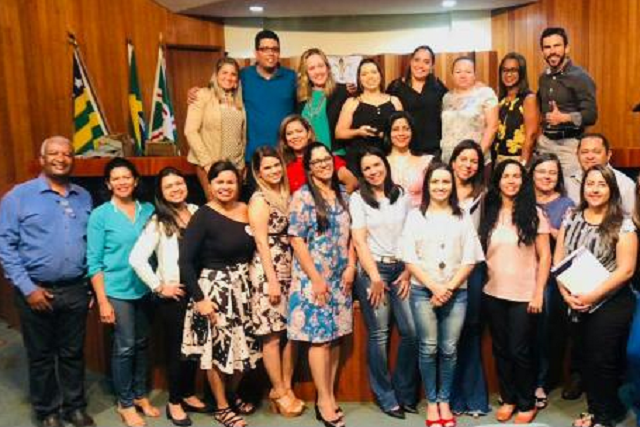 Participantes do 1º Encontro Nacional de Pedagogia Jurídica realizado em Goiás