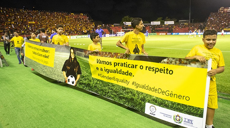 Campanha organizada pela Coordenadoria da Mulher do TJPE conta com o apoio da Federação Pernambucana de Futebol e do projeto Seleção do Futuro