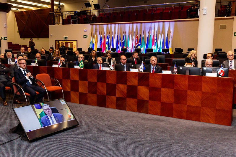 Desembargador Ricardo Paes Barreto durante encontro do Conselho de Presidentes de Tribunais de Justiça do Brasil (Consepre), representando o presidente do TJPE. 