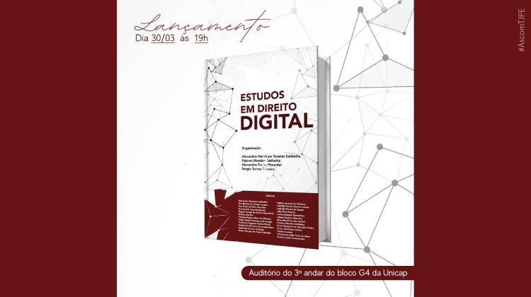 Na imagem, o livro Estudos em Direito Digital