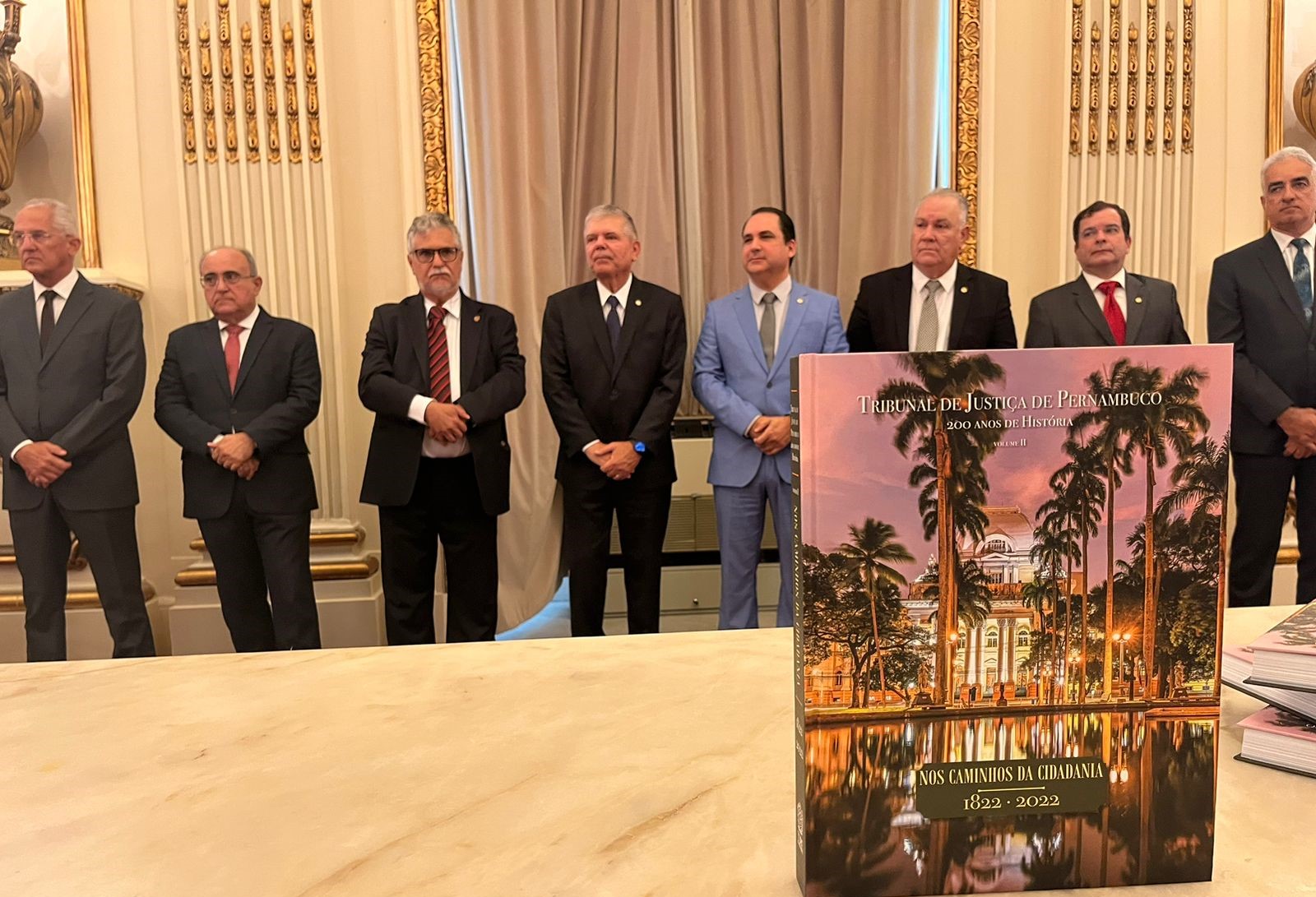 Solenidade de lançamento do livro "Tribunal de Justiça de Pernambuco - 200 anos de história", no Salão Nobre do Palácio da Justiça. 