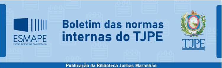 Boletim das normas internas do TJPE