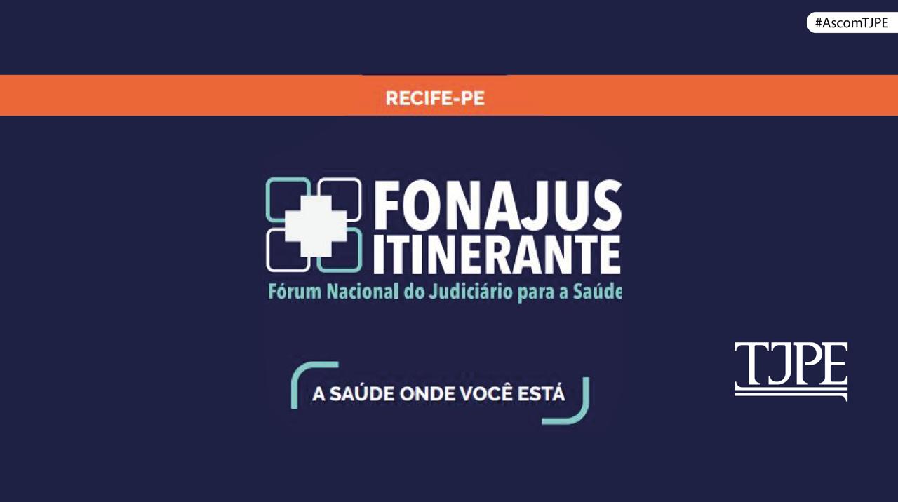 Arte do programa Fonajus Itinerante, do Conselho Nacional de Justiça, em Recife. 