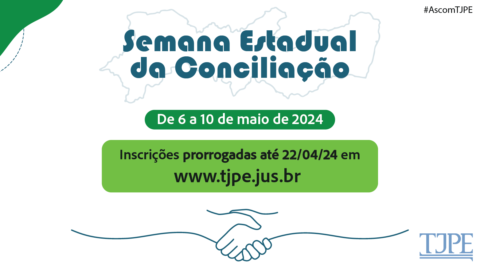 Inscrições prorrogadas para a Semana Estadual da Conciliação - TJPE