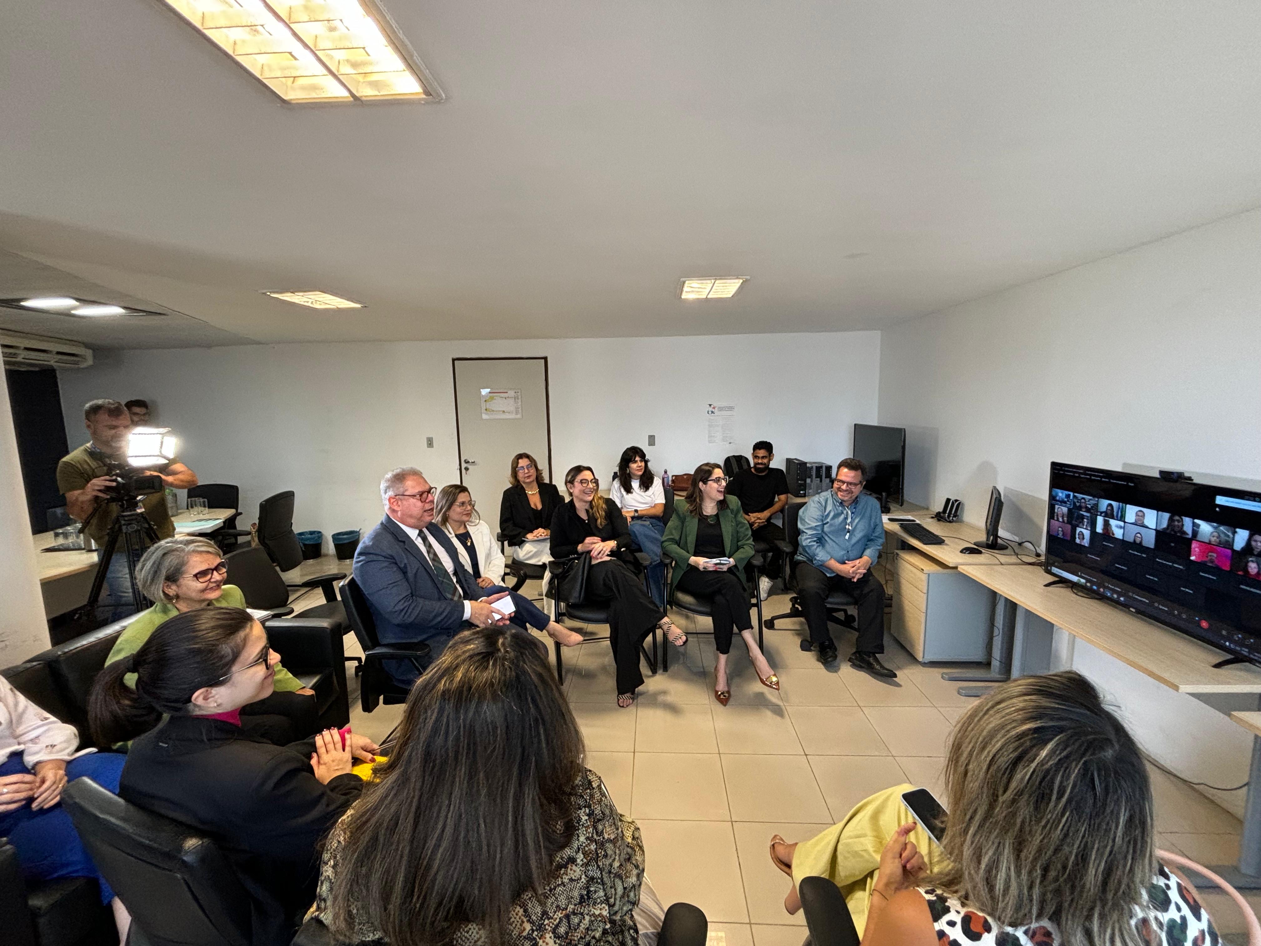 Reunião do Nupemec no Fórum Rodolfo Aureliano. 